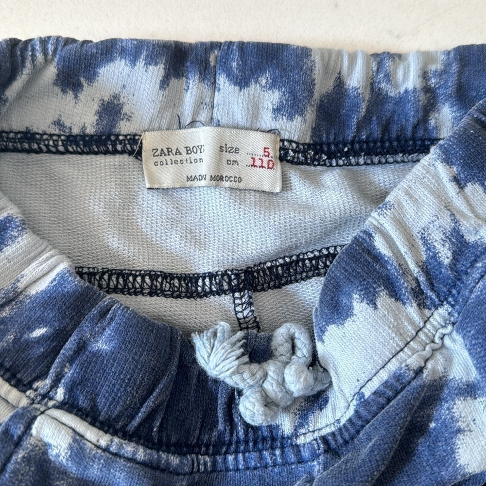 ZARA Boys Tie-Dye Shorts Size 5 - Picture 3 of 3